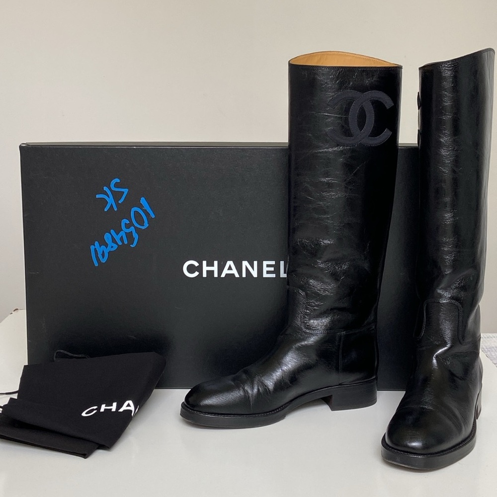 Chanel Calfskin Riding Boots - Fall 2018 - Picture 7 of 8